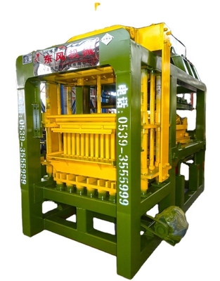 Bloco automático completo da máquina concreta do tijolo QTY4-15 que faz a linha da máquina